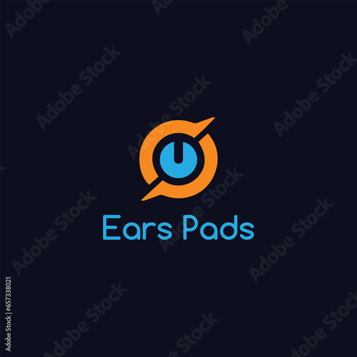 earpad logo design vector