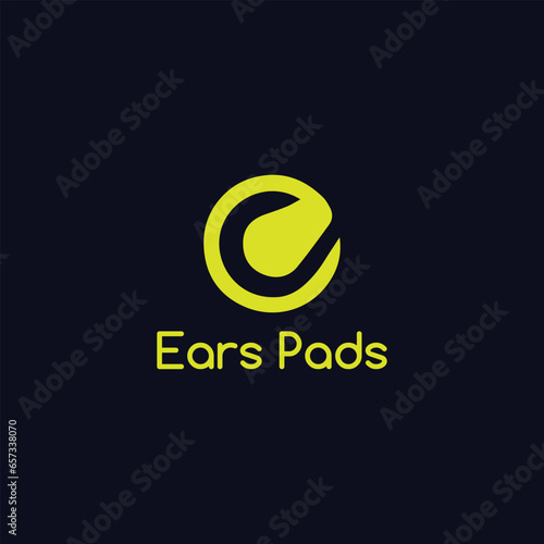 earpad logo design vector