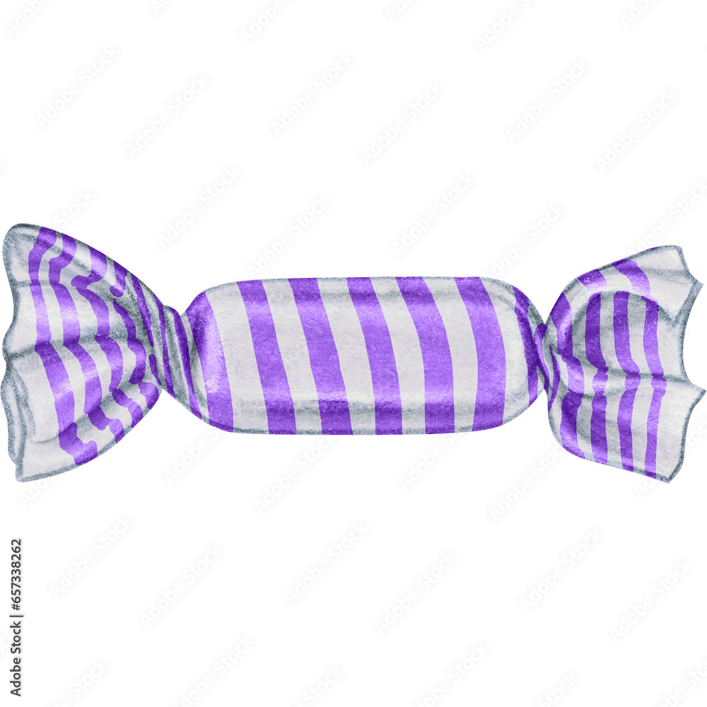 watercolor hand drawn classic wrapped candy watercolor hand drawn classic wrapped candy