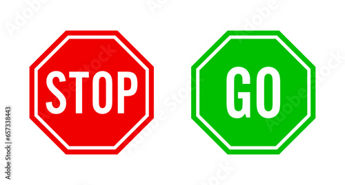 Stop and go sign