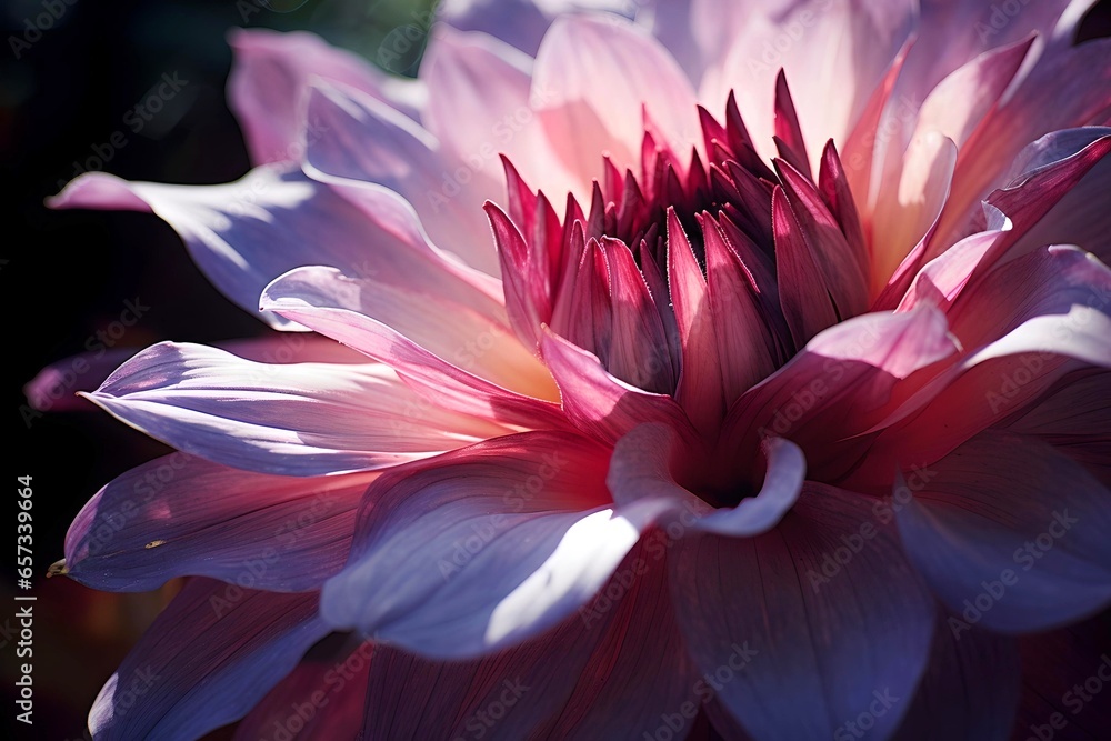Magenta Majesty: Up Close with a Blooming Flower