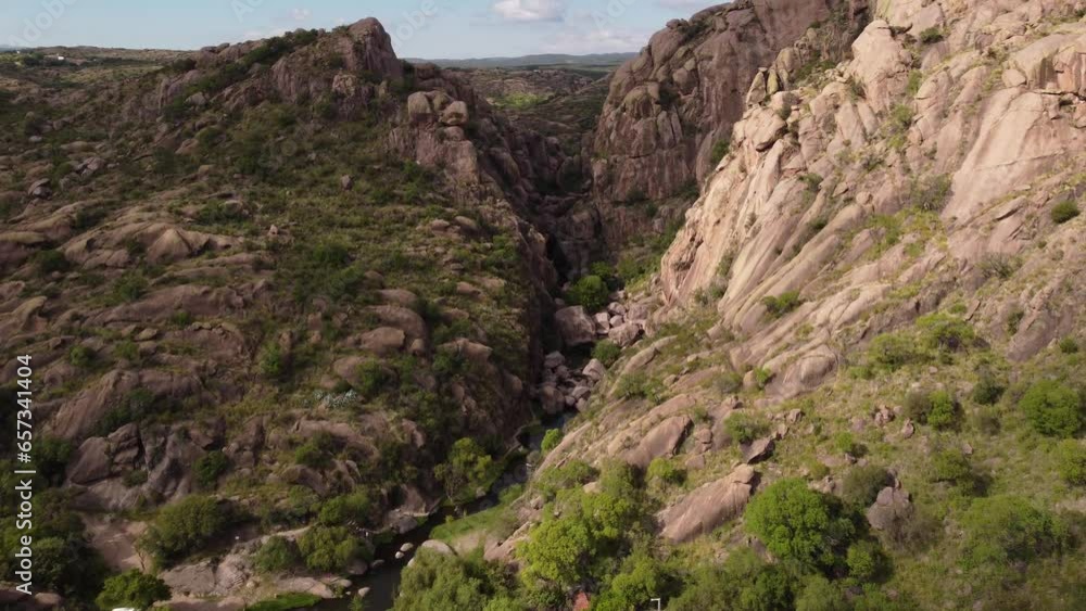 capilla del monte, los mogotes. River in the rocks capilla del monte, los mogotes. River in the rocks