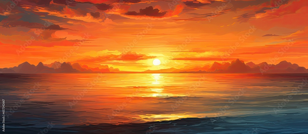 Virtual landscapes painted in the Sunsets of Never series