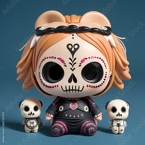 Muñequita Kawaii calaverita