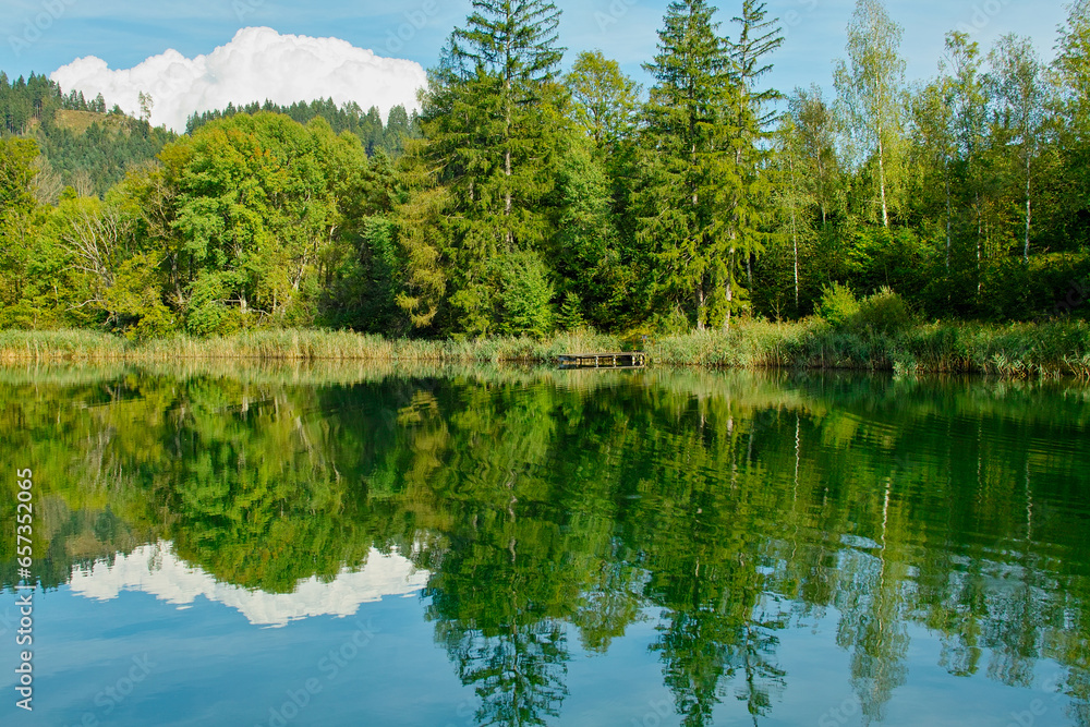 the Kraeger lake in Austria