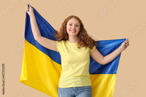 Happy beautiful young woman...