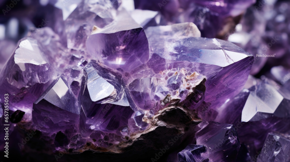 Texture of Quartz with Sparkles, showcasing a deep purple hue offset by silvery glimmering particles tered throughout the rock. The edges are jagged and rough, but the sparkle adds a touch Texture of Quartz with Sparkles, showcasing a deep purple hue offset by silvery glimmering particles tered throughout the rock. The edges are jagged and rough, but the sparkle adds a touch