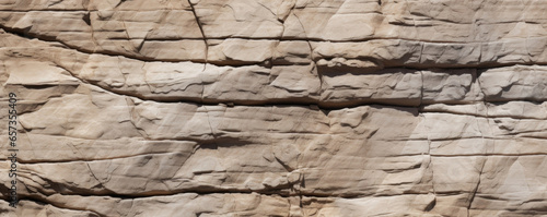 Texture of cracked sandstone columns, where deep lines and fissures create a mazelike pattern across the surface. photo