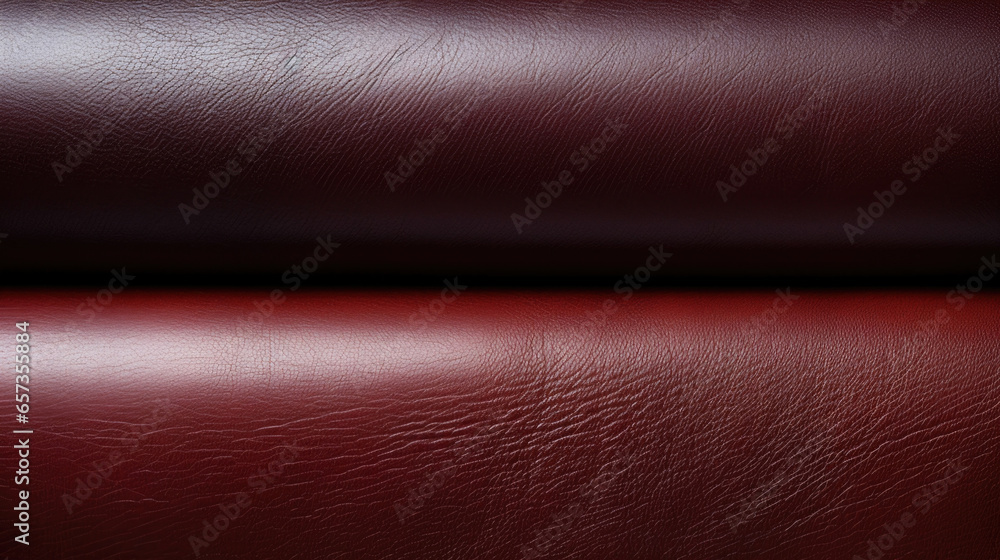 Texture of Bridle Leather in a deep mahogany shade, boasting a distinctively smooth and rous surface with minimal texture. - obrazy, fototapety, plakaty 
