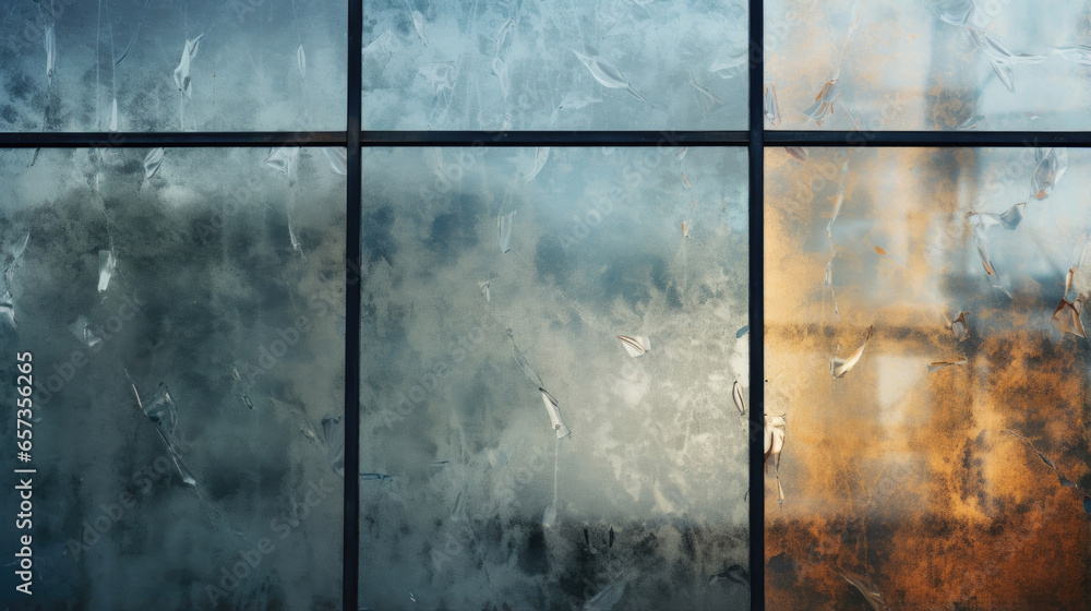 Texture of a tinted reflective glass window, creating a slightly darker ...