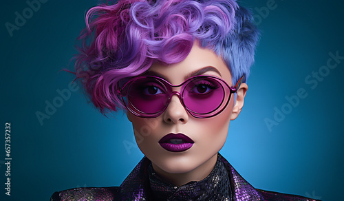 Wallpaper Mural Woman with unusual and surprising appearance. Modern and innovative style. AI generated Torontodigital.ca