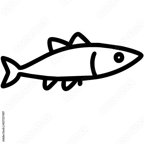 Alaskan Pollock Icon. Animal Head Silhouette Icon Alaskan Pollock. Flat Sign Graph Symbol for Your Website Design, Logo, App, UI.