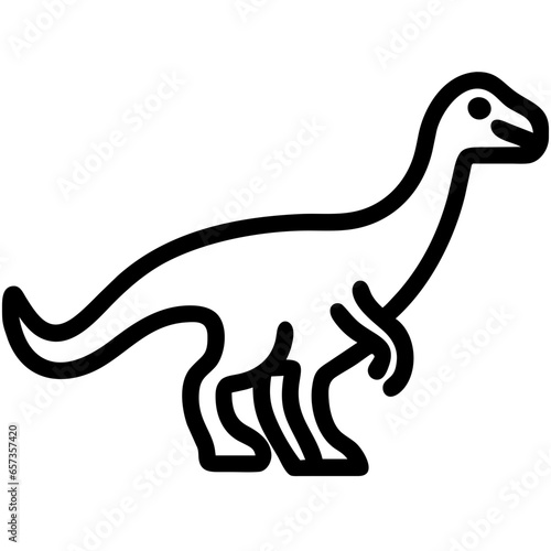 Allosaurus Icon. Animal Head Silhouette Icon Allosaurus. Flat Sign Graph Symbol for Your Website Design, Logo, App, UI.