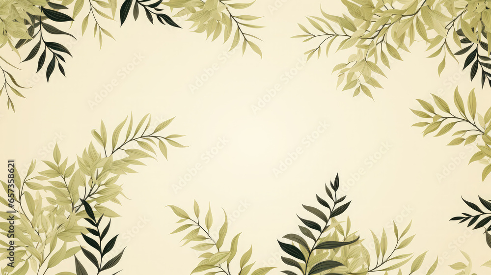 Generative AI, fern leaves on a beige background, plant branches, herbarium, background for advertising, empty space, floral, nature, eco-friendly, stylish, ikebana, space for text, forest, flower Generative AI, fern leaves on a beige background, plant branches, herbarium, background for advertising, empty space, floral, nature, eco-friendly, stylish, ikebana, space for text, forest, flower