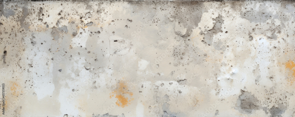Fototapeta premium Texture of speckled sponged concrete, with evenly distributed light and dark spots creating a mottled effect.