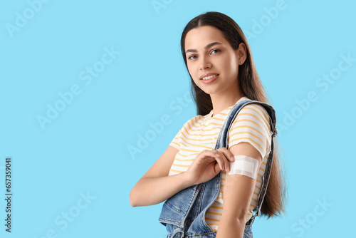 Young woman with applied co...