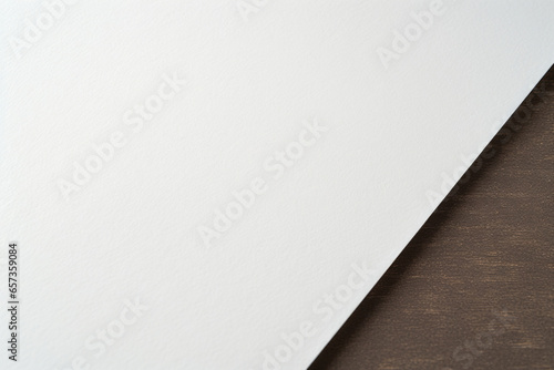 Closeup of uncoated plain white paper, showcasing a natural and matte finish for a more rustic look.