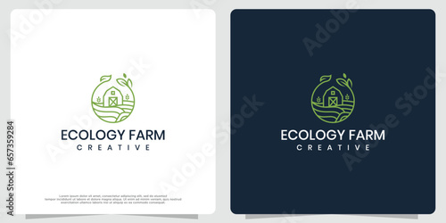 farm creative logo design elegant design