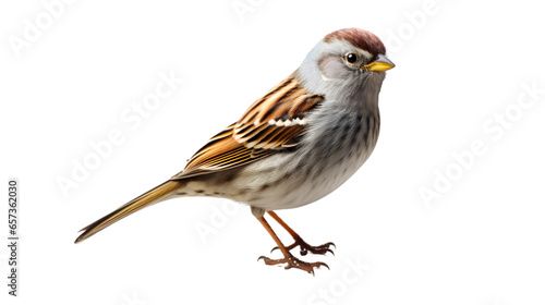 Small bird on transparent background