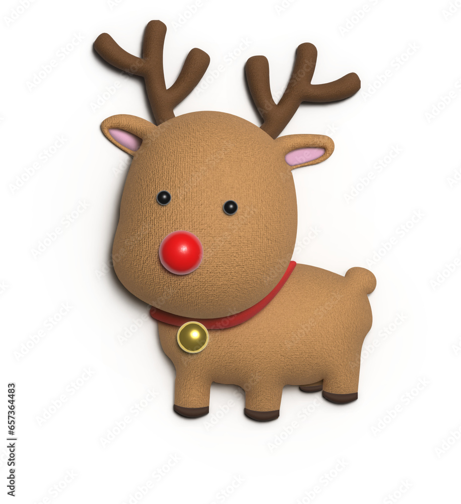 christmas reindeer with ribbon christmas reindeer with ribbon