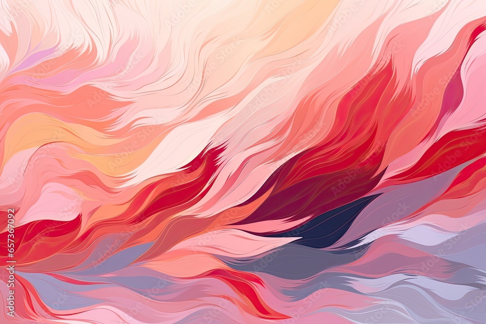 Fototapeta premium Abstract Background Design: Calligraphy Brush Stroke-Inspired Smooth Curves and Lines, generative AI