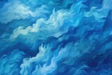 Abstract Blue Texture Background: Calming Ocean Waves - Ebb and Flow Visuals, generative AI