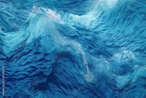 Abstract Blue Texture Background: Captivating the Tranquility and Depth of an Ocean Wave, generative AI