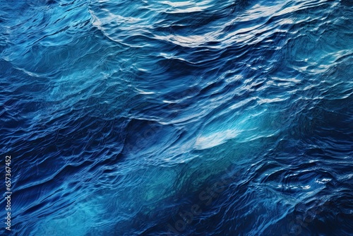 Abstract Blue Texture Background: Capturing the Tranquil Flow of a Calm River, generative AI