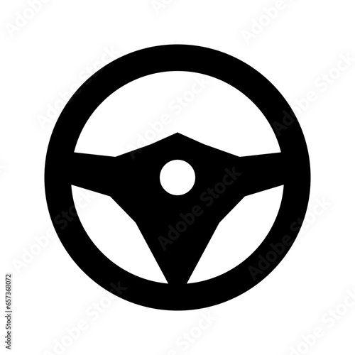 Steering wheel icon.