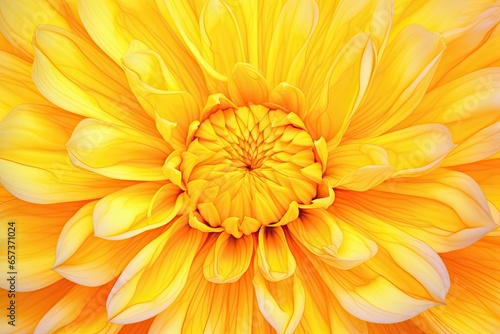 Yellow Abstract Background HD  Vibrant Marigold Petal Patterns in Vivid Undulating Display  generative AI