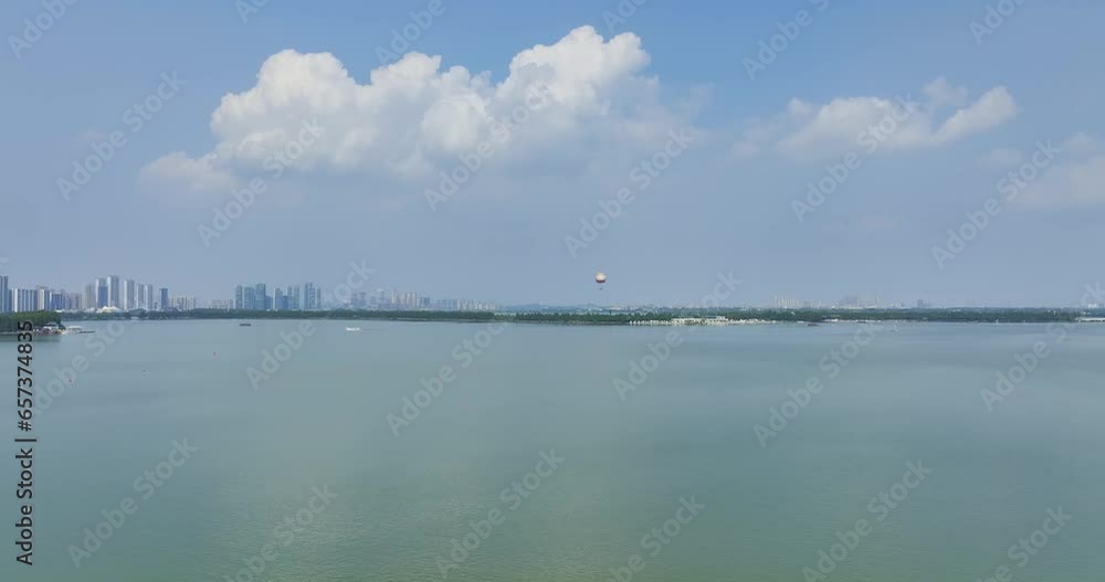 Summer natural scenery of Wuhan East Lake Scenic Area Summer natural scenery of Wuhan East Lake Scenic Area