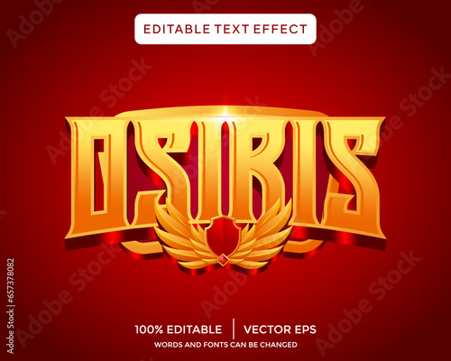 osiris 3D text effect template