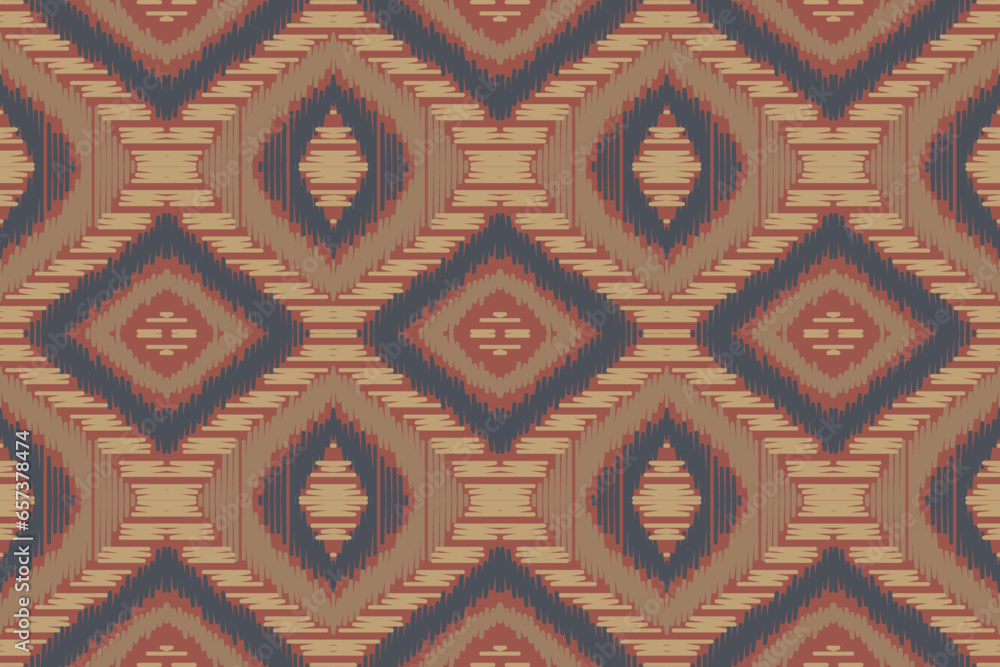 Motif Ikat Paisley Embroidery Background. Ikat Design Geometric Ethnic Oriental Pattern Traditional. Ikat Aztec Style Abstract Design for Print Texture,fabric,saree,sari,carpet.
