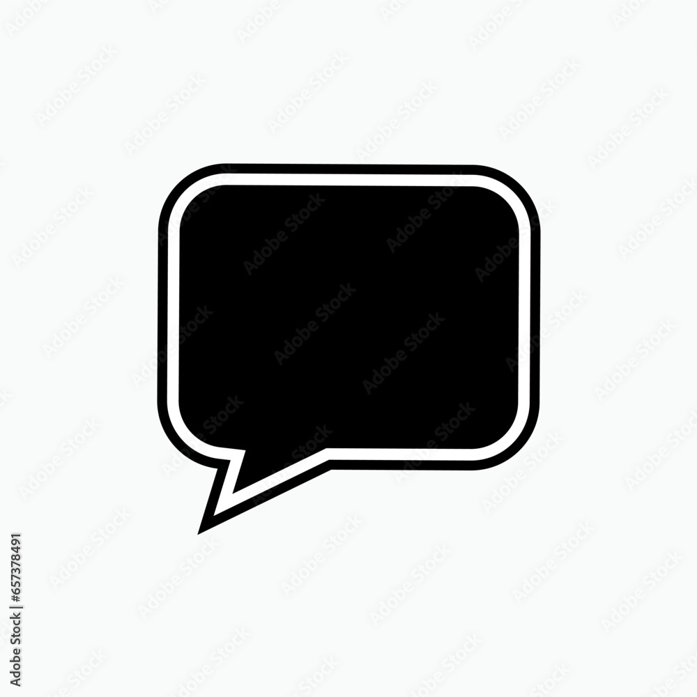 Bubble Speech Icon. Talk, Chat Illustration. Applied as Trendy Symbol for Design Elements, Websites, Presentation and Application - Vector. Bubble Speech Icon. Talk, Chat Illustration. Applied as Trendy Symbol for Design Elements, Websites, Presentation and Application - Vector.