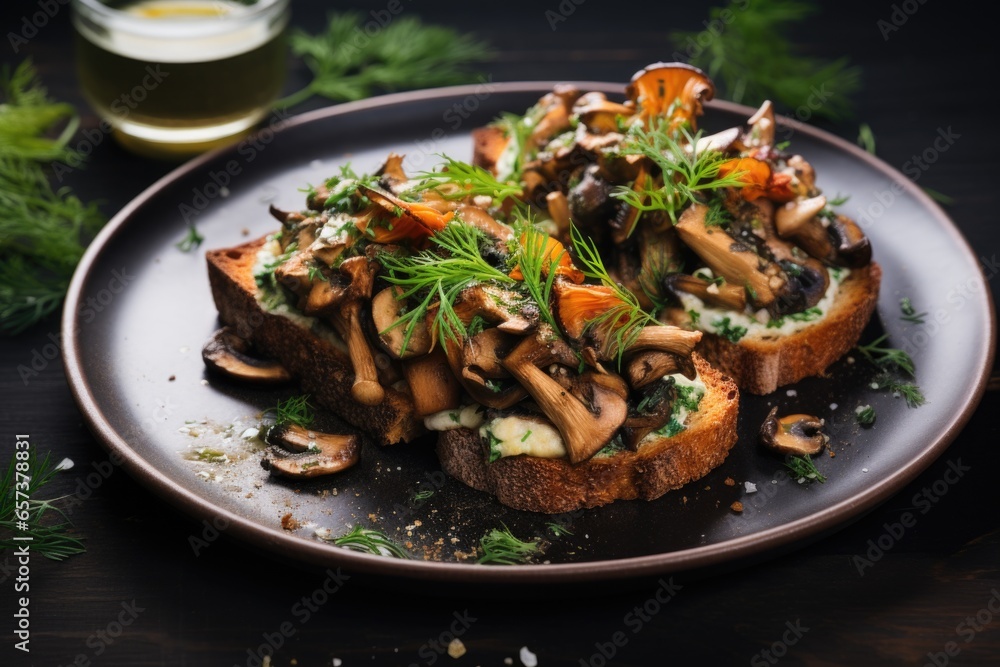 Mushroom Toasts background