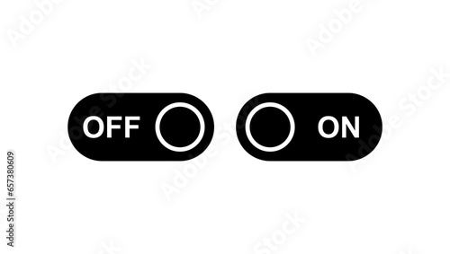 simple icon of on and off button