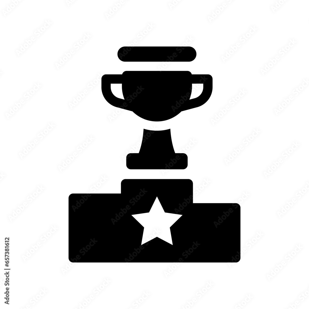 success glyph icon illustration vector graphic. Simple element illustration vector graphic, suitable for app, websites, and presentations isolated on white background