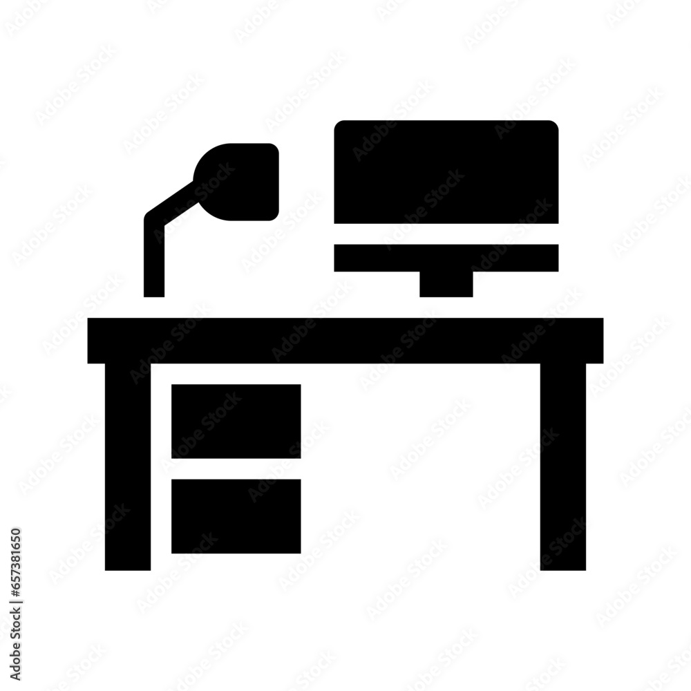 workplace glyph icon illustration vector graphic. Simple element illustration vector graphic, suitable for app, websites, and presentations isolated on white background workplace glyph icon illustration vector graphic. Simple element illustration vector graphic, suitable for app, websites, and presentations isolated on white background