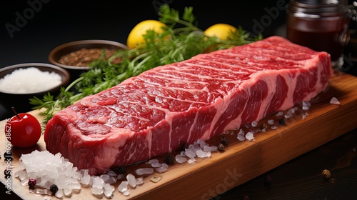 raw beef steak