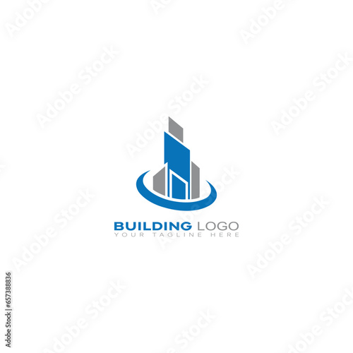 Wallpaper Mural Real estate logo design template. Perspective view of buildings. Residence logo Construction logo. Skyscraper logo. Rental. Business. Branding. Torontodigital.ca