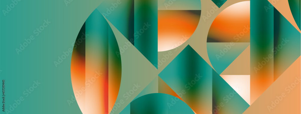 Minimalism meets gradient allure. Geometric shapes intertwine in a tranquil backdrop. Subtle hues meld, creating serene yet dynamic canvas, testament to modern aesthetics Minimalism meets gradient allure. Geometric shapes intertwine in a tranquil backdrop. Subtle hues meld, creating serene yet dynamic canvas, testament to modern aesthetics