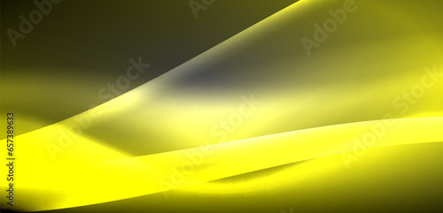 Neon-lit waves surge across background, mesmerizing dance of luminescence and motion. Dynamic backdrop captures essence of energy and modern aesthetics