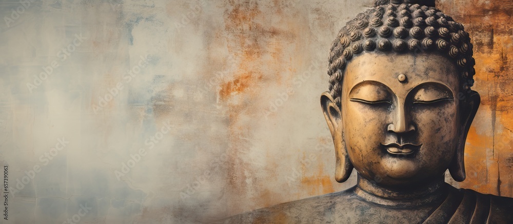 Buddha statue painting for wall decor