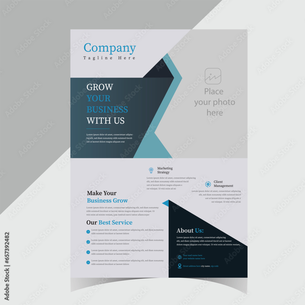 Corporate business flyer template design Corporate business flyer template design
