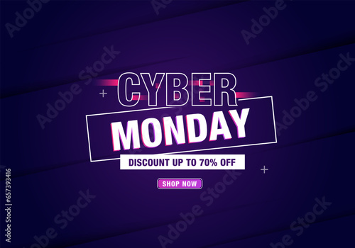 Gradient futuristic Cyber Monday background