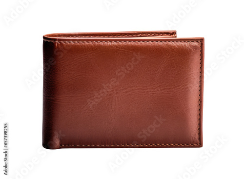 Brown purse isolated on transparent background