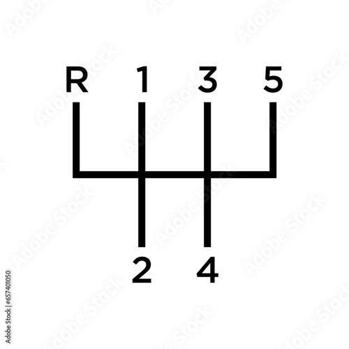 Car Transmission Icon, Automobile Part Icon