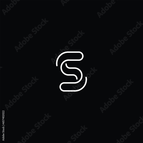 Linear Letter S logo design idea for business use. 