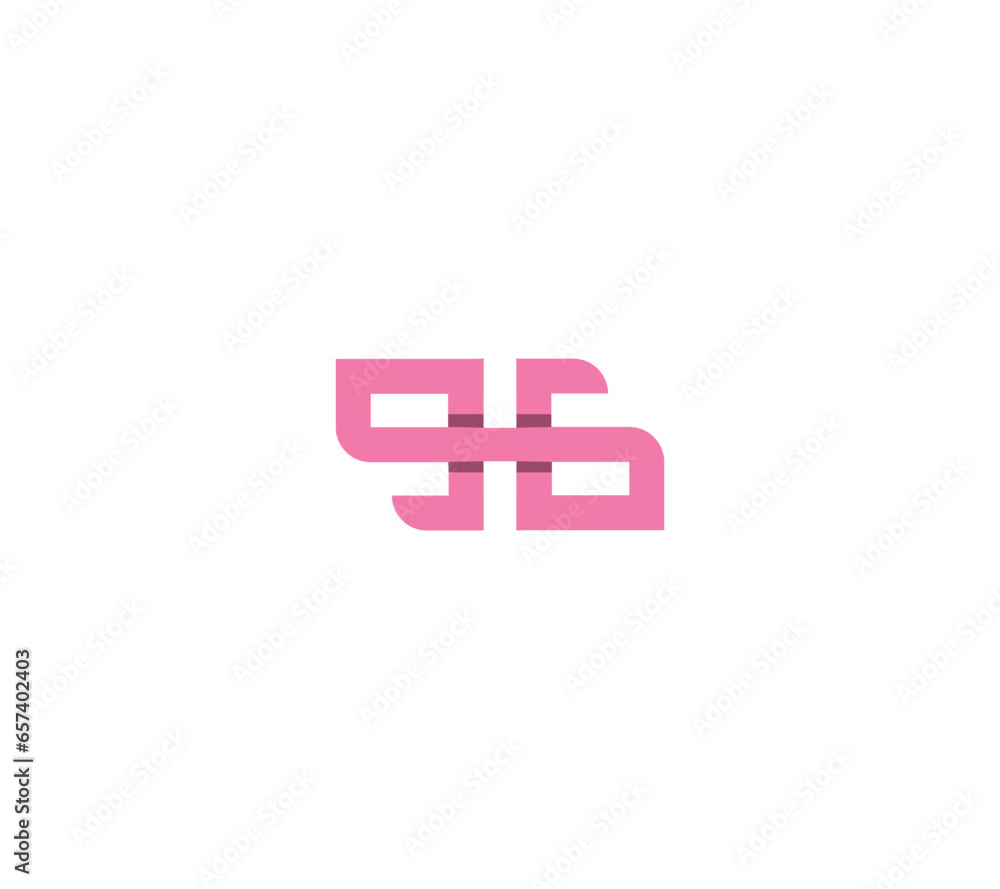 96 or BB Letter Initial Logo Design Template Vector Illustration with white background. 96 or BB Letter Initial Logo Design Template Vector Illustration with white background.