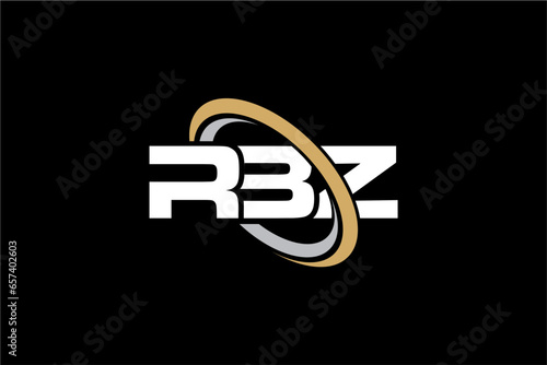 RBZ creative letter logo design vector icon illustration photo